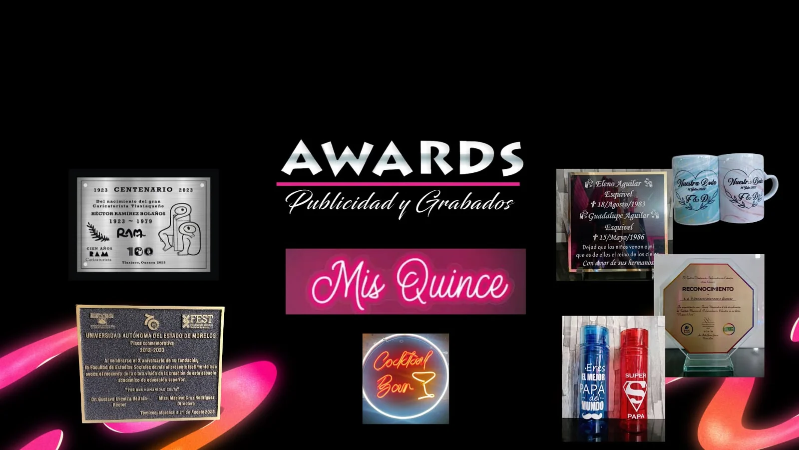 Productos personalizados de Awards Publicidad y Grabados